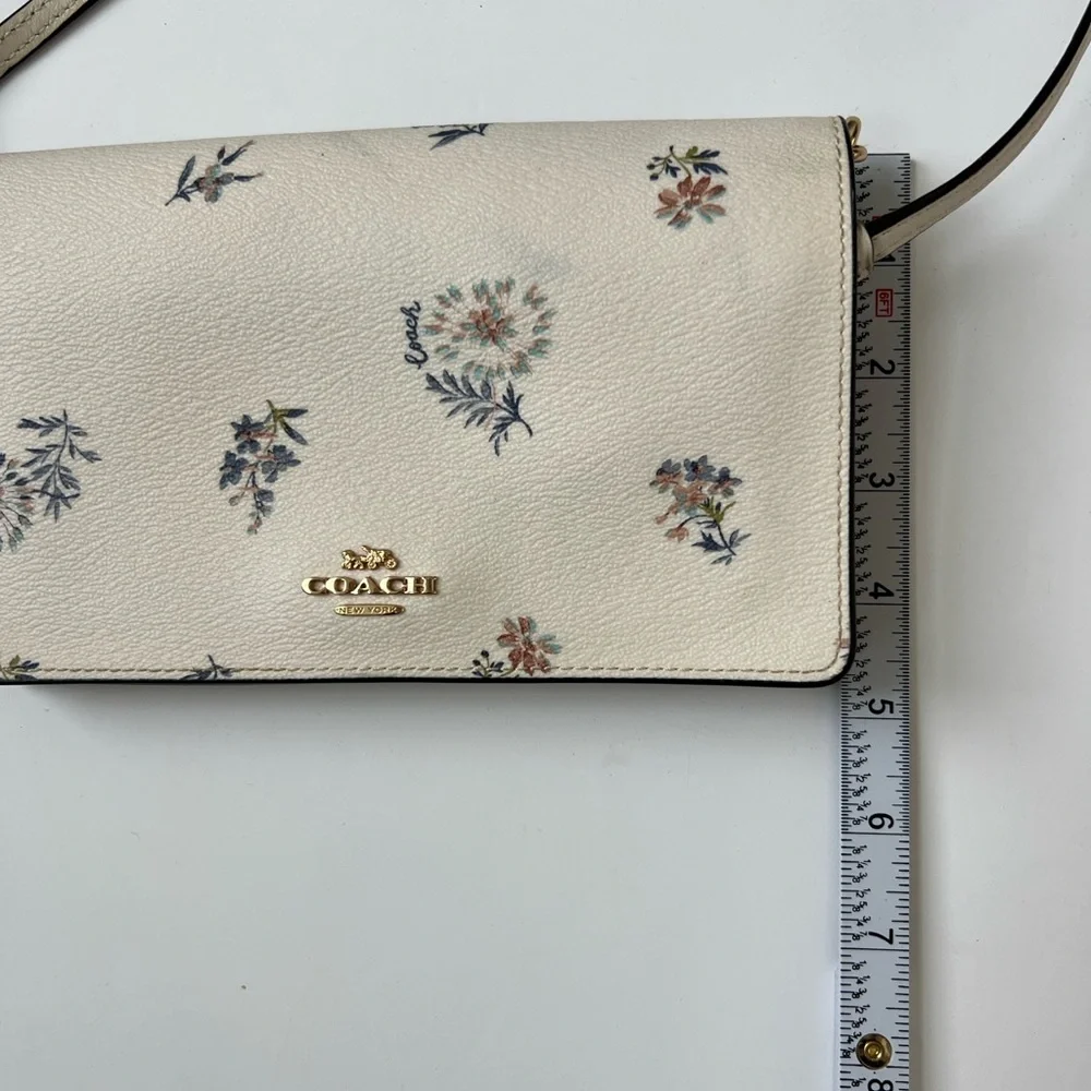 Coach Ivory Floral Crossbody Bag